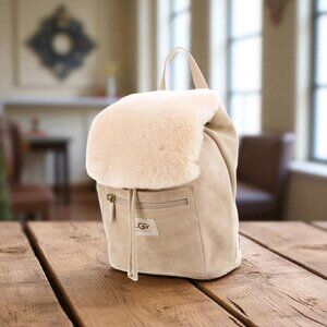 Women's UGG AUSTRALIA  Suede Shearling Mini Backpack